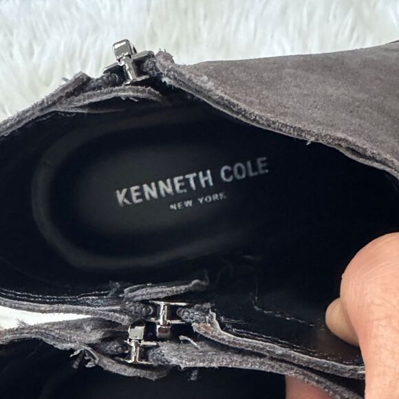 Kenneth Cole Women's Suede Gray Ankle Boots Size 7.5 NWOT - Picture 5 of 9